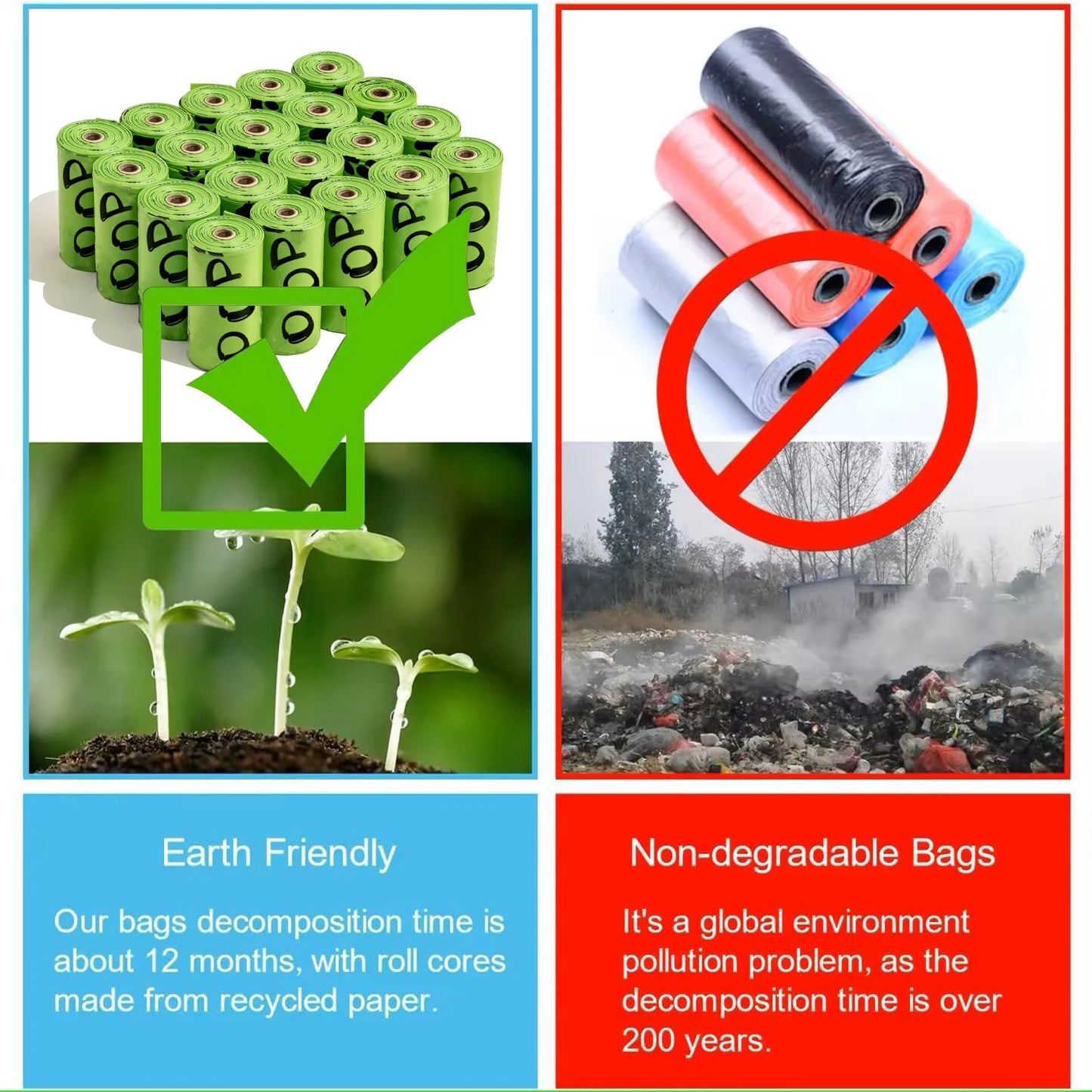 Biodegradable Lavender Scented Pet Poop Bags